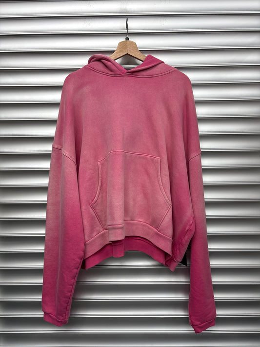Raspberry Hills Red Sunfaded Hoodie - L**