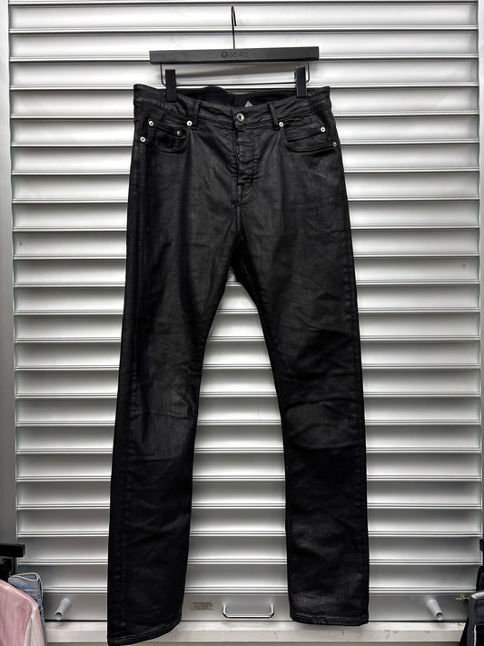 Rick Owens Wax Skinny Denim - 32**