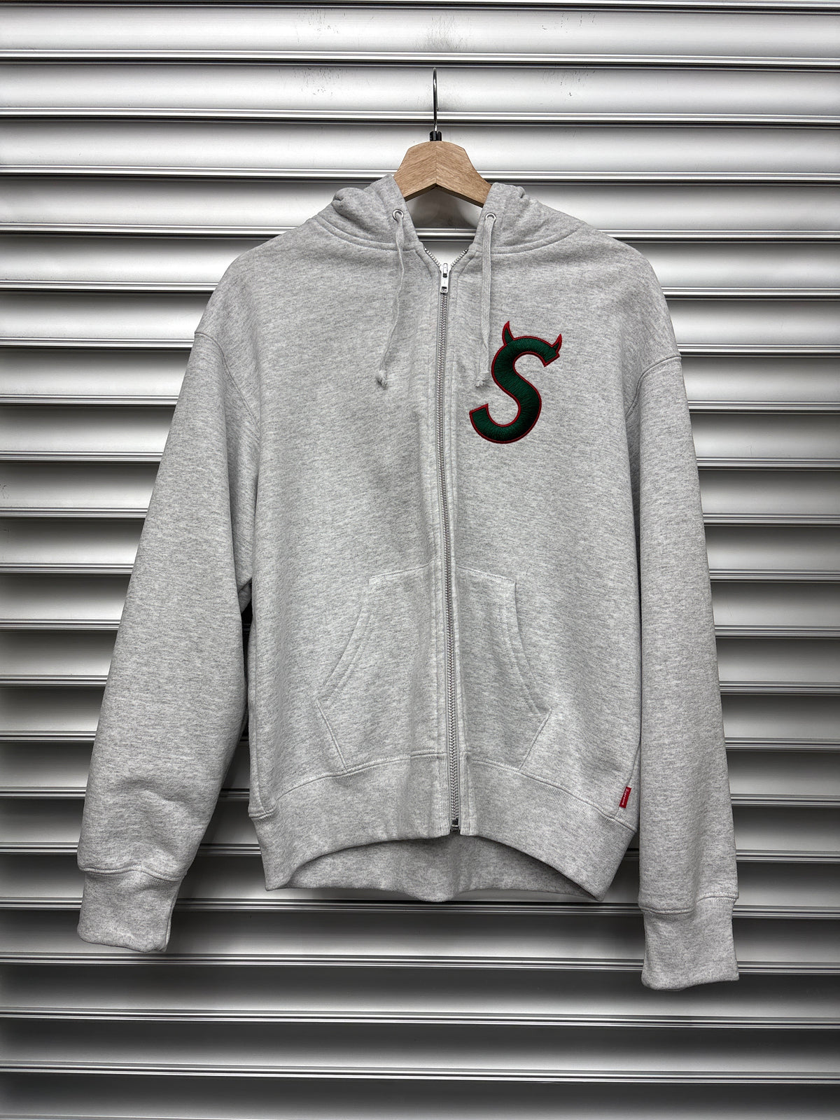 Supreme Grey Zip Up - Small**