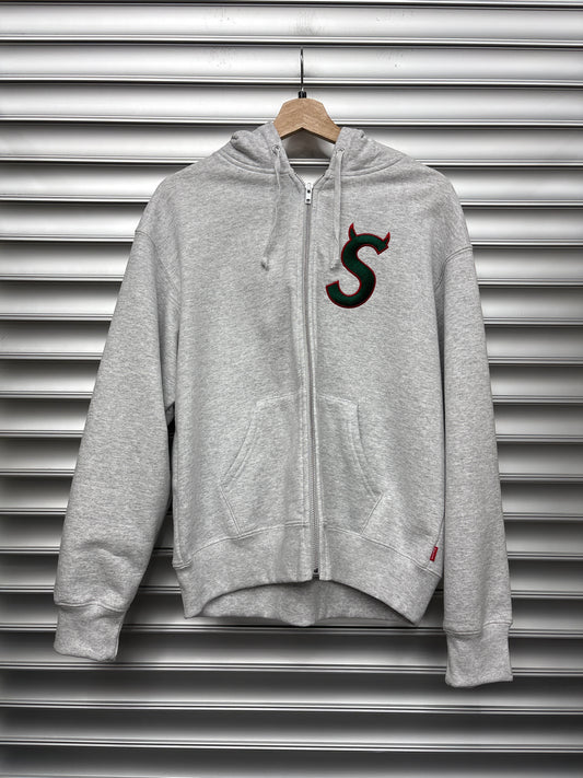 Supreme Grey Zip Up - Small**