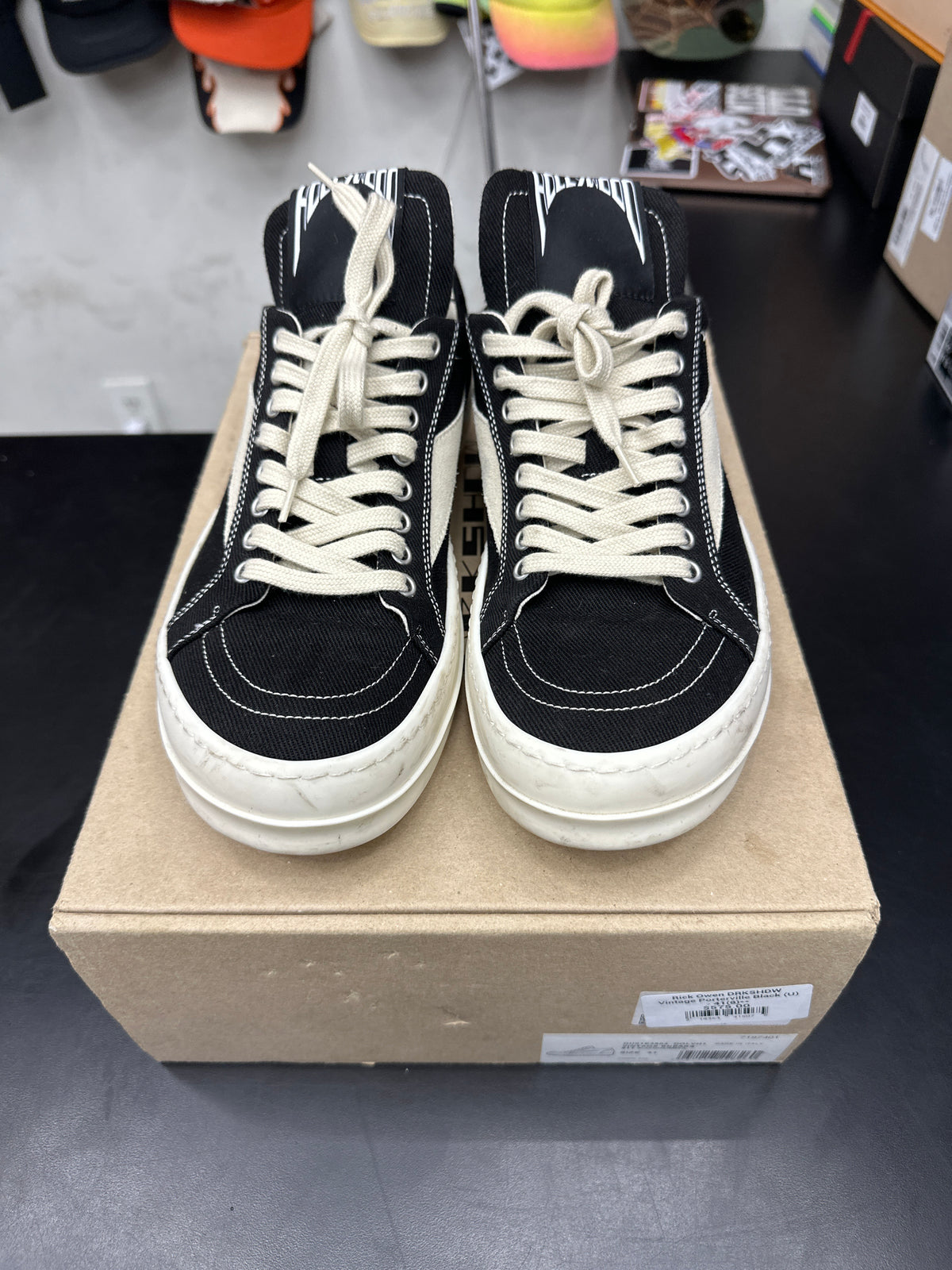 Rick Owen DRKSHDW Vintage Porterville Black (U) - 41(8)**