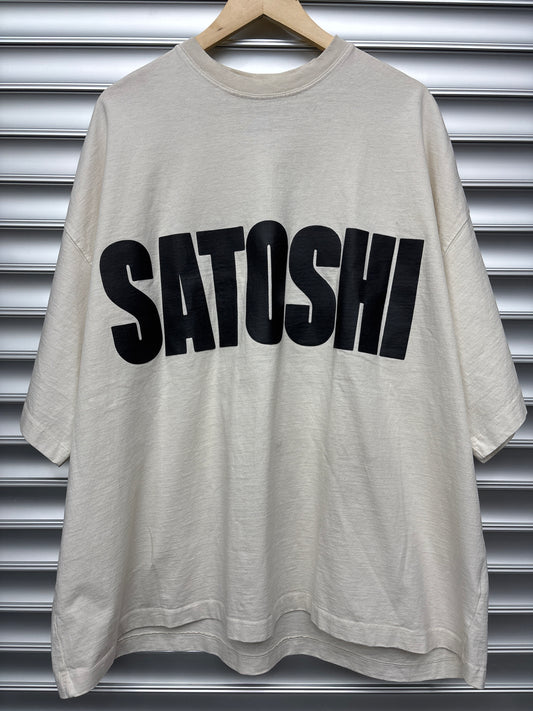 Satoshi Distressed Logo Tee - XXL