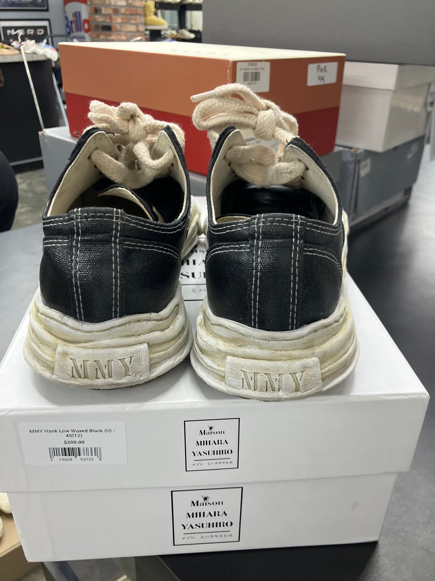 MMY Hank Low Waxed Black (U) - 45(12)