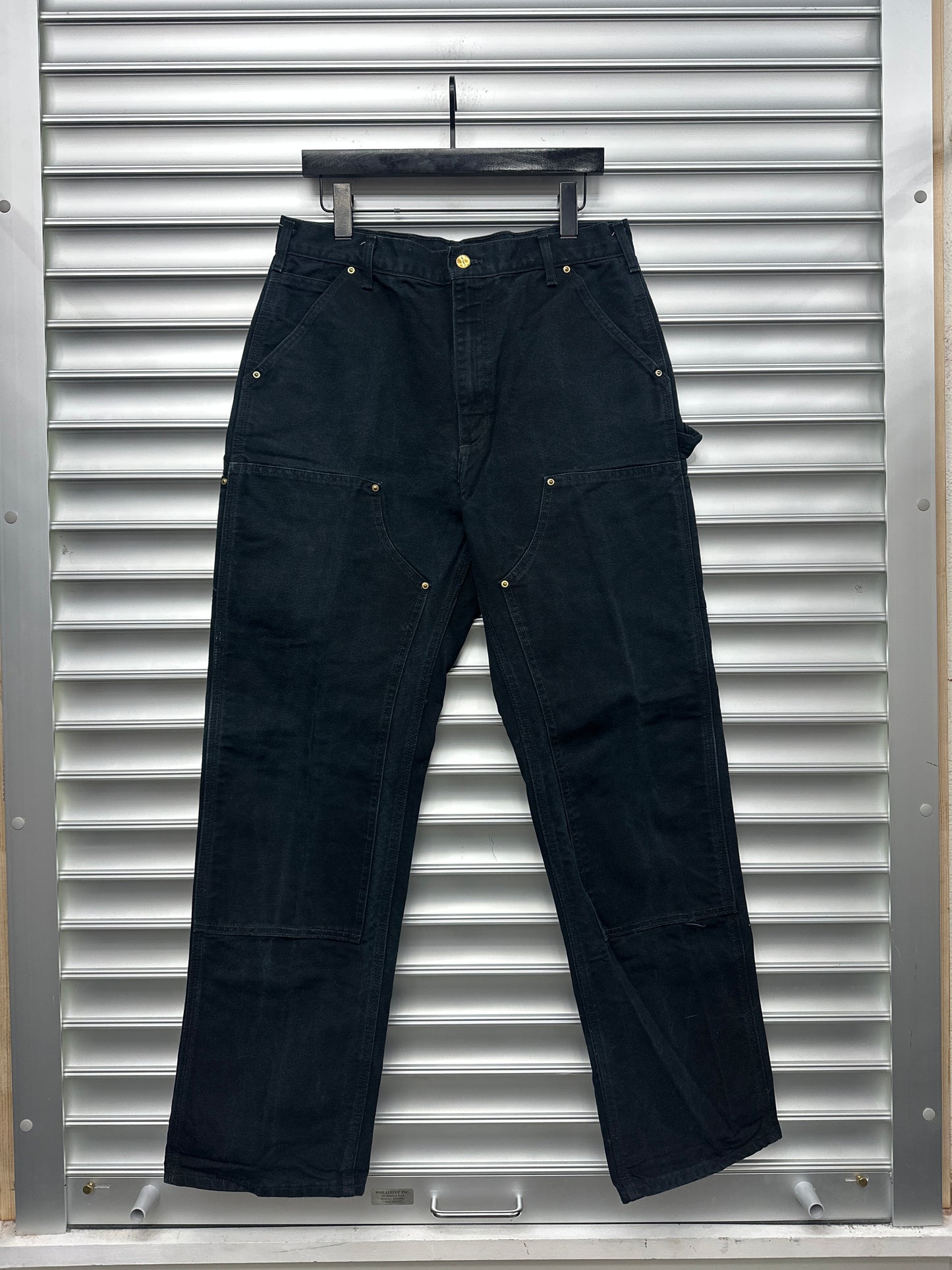 Vintage Black Carhartt Double Knees - 34