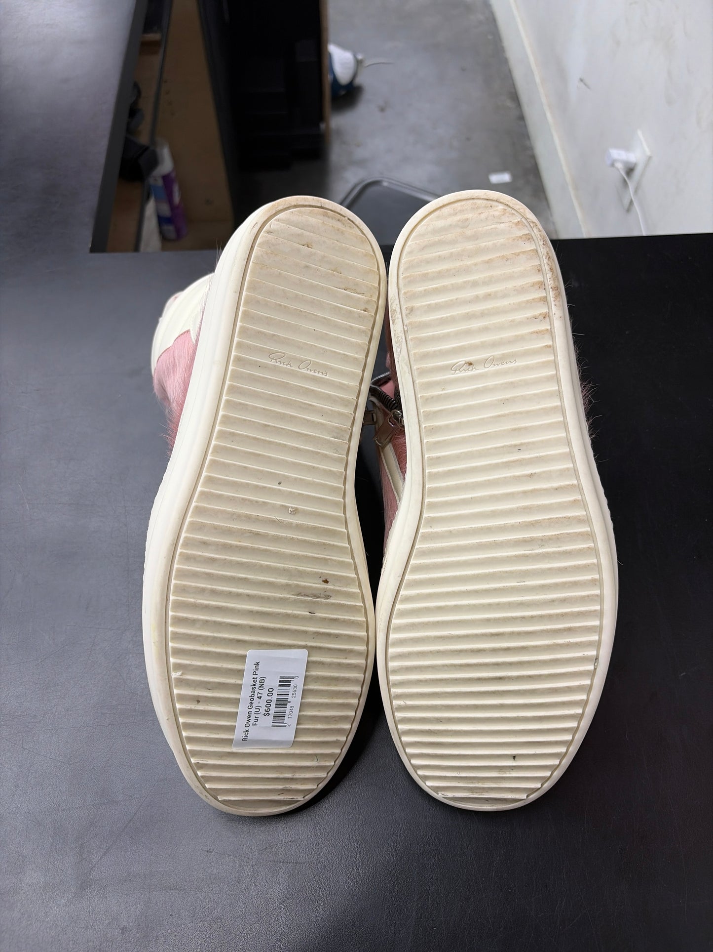 Rick Owen Geobasket Pink Fur (U) - 47 (NB)