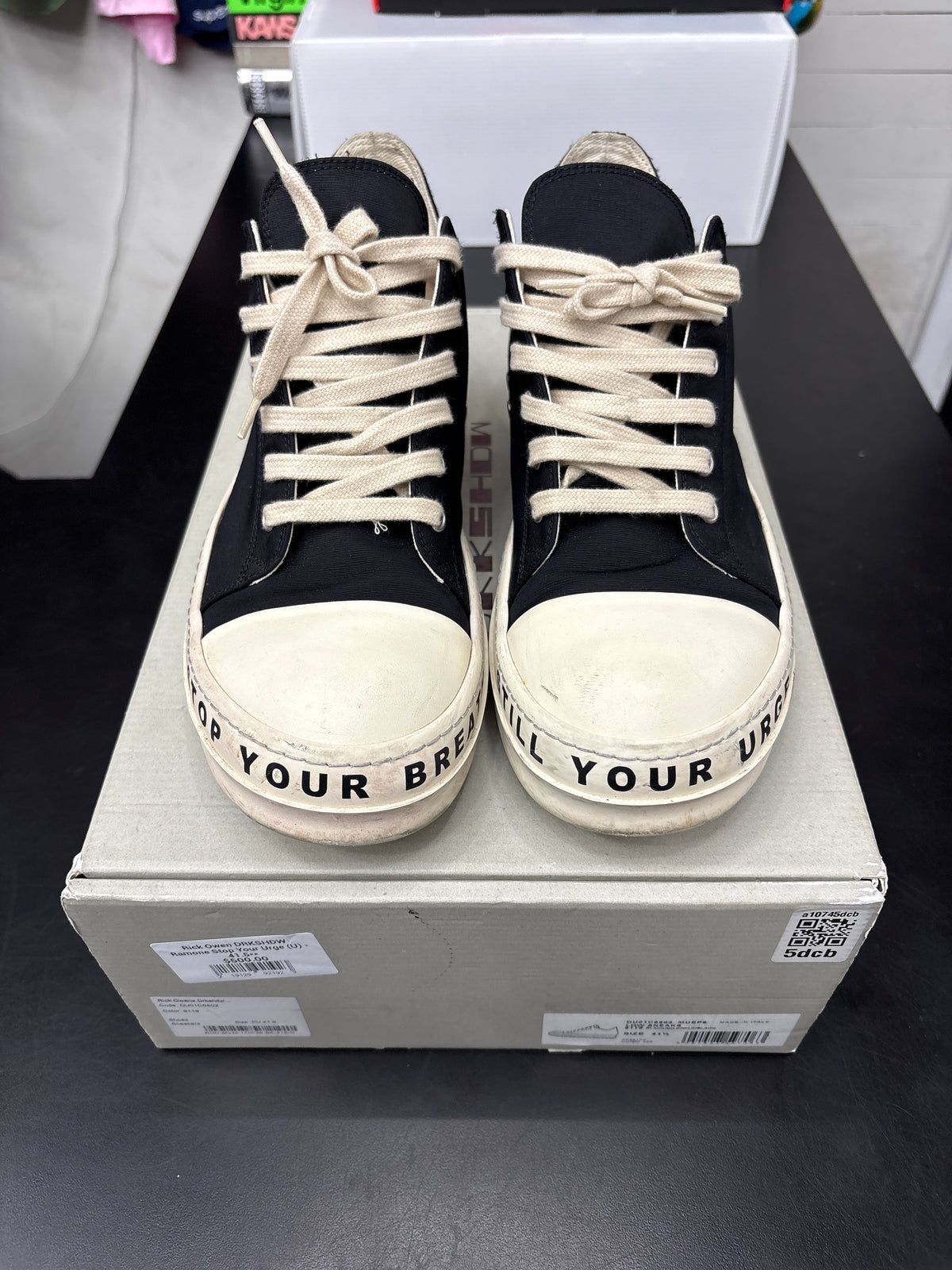 Rick Owen DRKSHDW Ramone Stop Your Urge (U) - 41.5**
