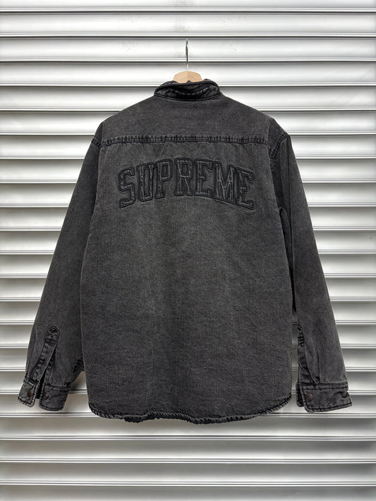 Supreme Sherpa Denim Button Up - M