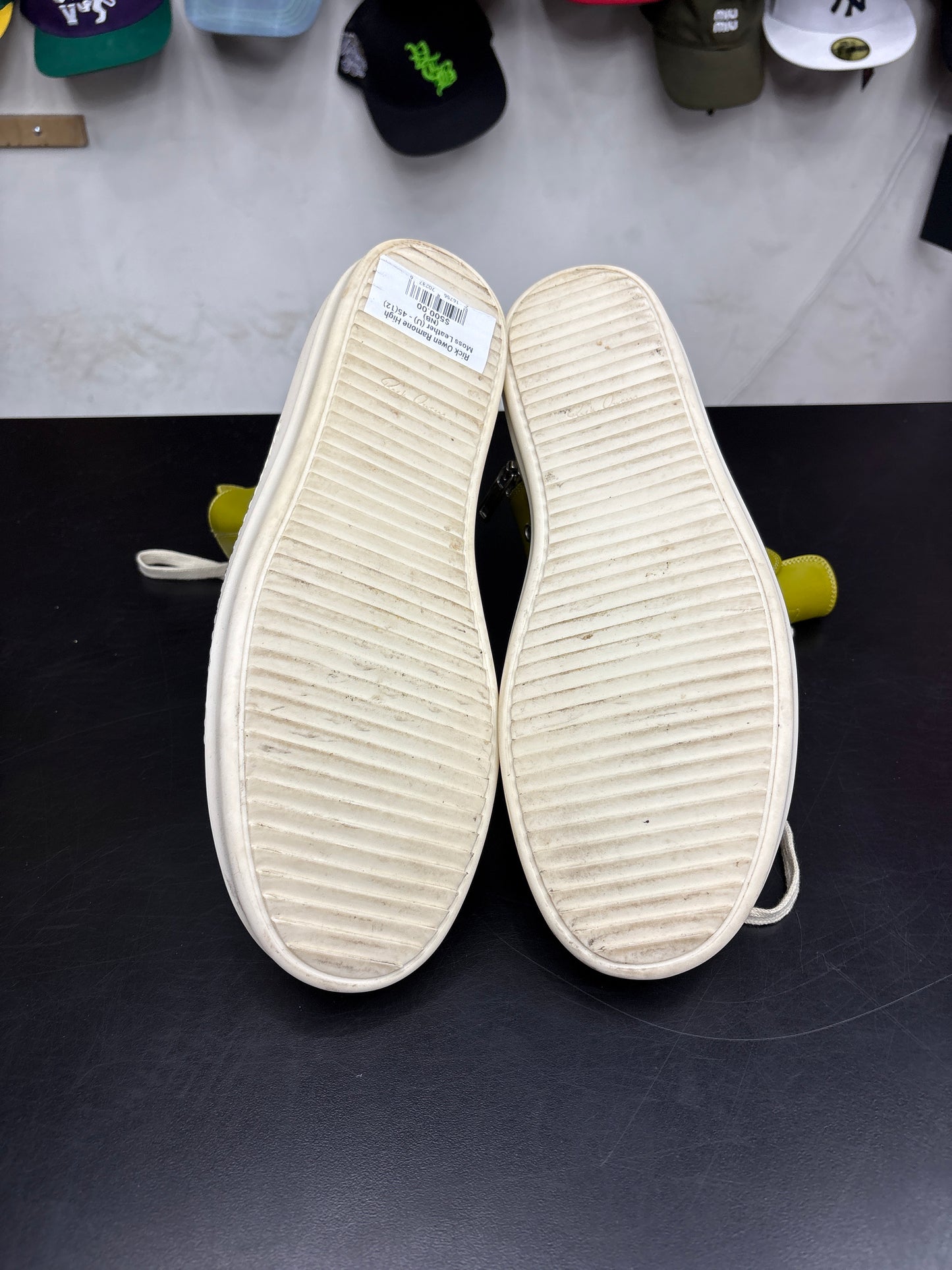 Rick Owen Ramone High Moss Leather (U) - 45(12) (NB)