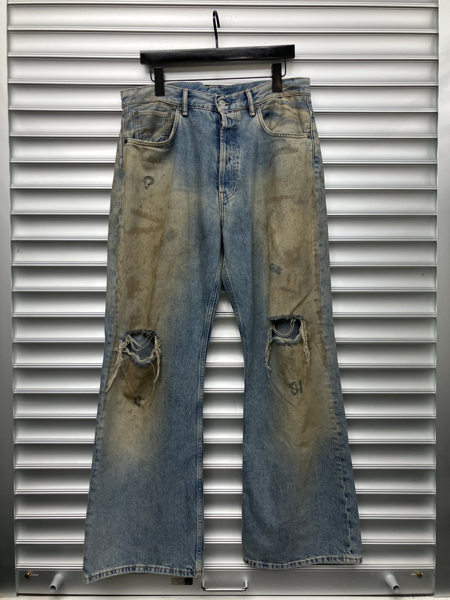 Acne Studios Mudwash Straight Leg Denim - 34