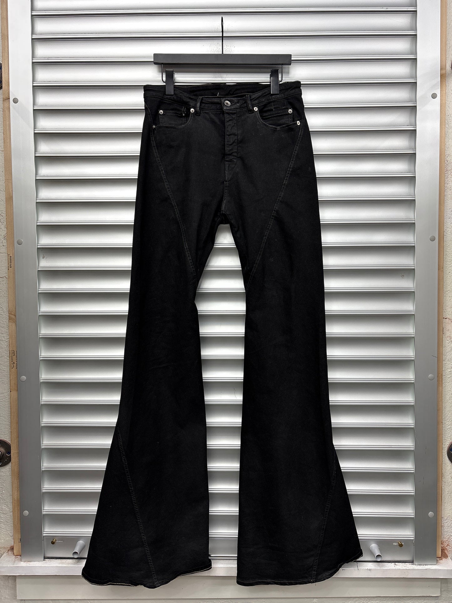 Rick Owens Wax Flarr Denim - 32