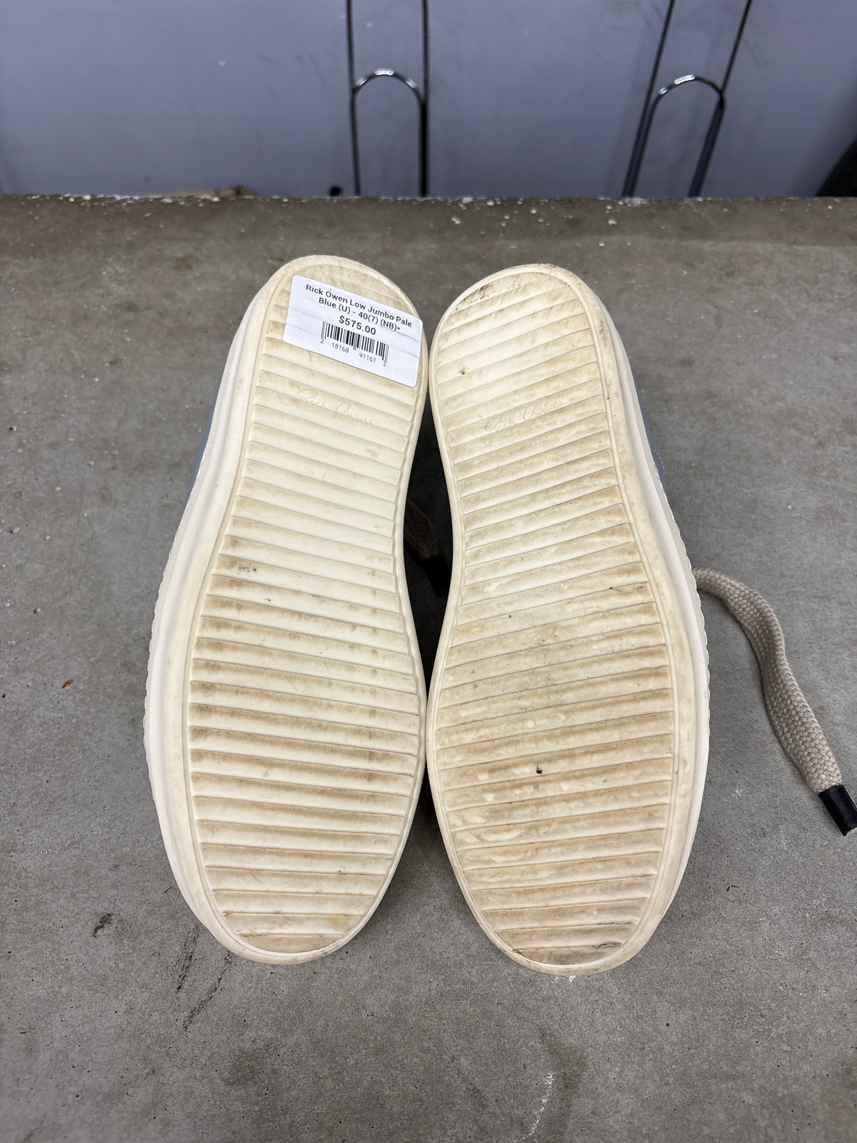 Rick Owen Low Jumbo Pale Blue (U) - 40(7) (NB)*
