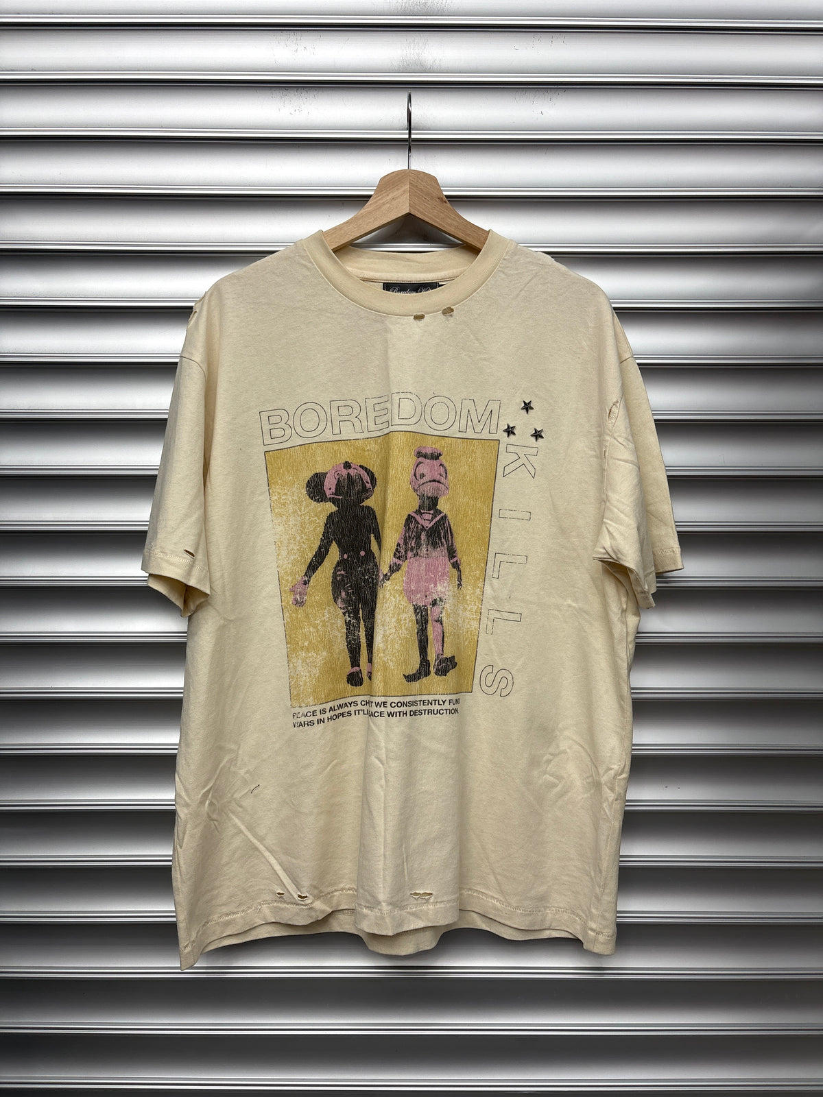 Boredom Kills Peace Tee - L**
