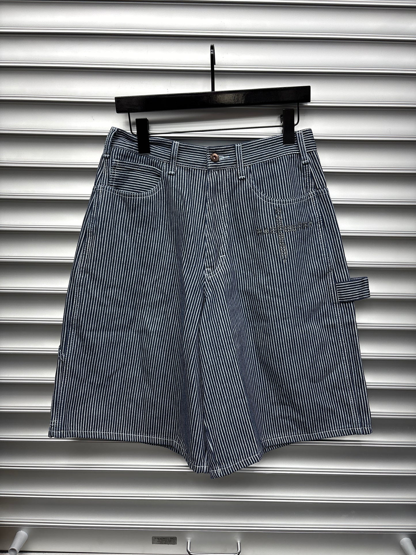 Raspberry Pinstripe Shorts - XS