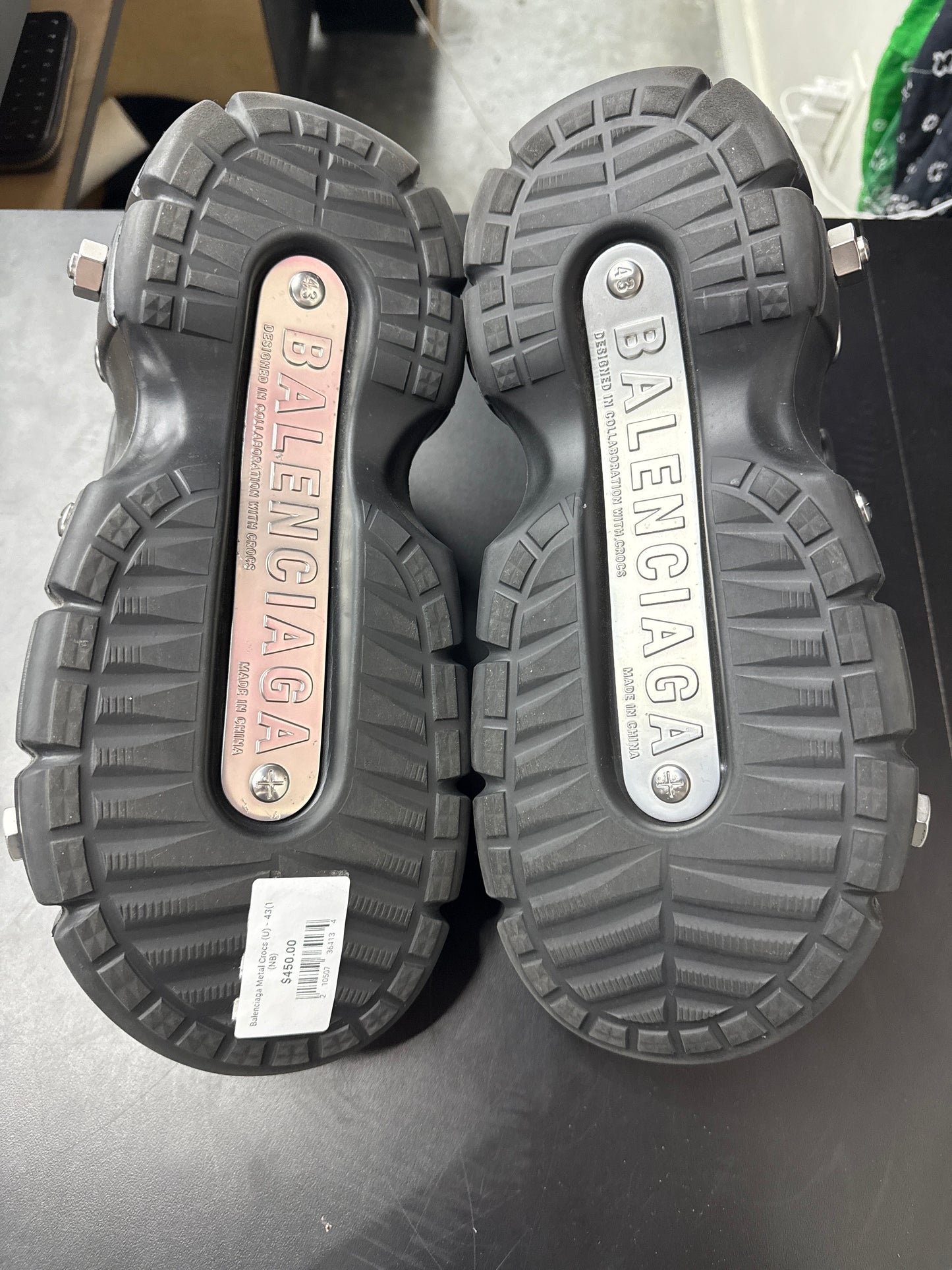 Balenciaga Metal Crocs (U) - 43(10) (NB)