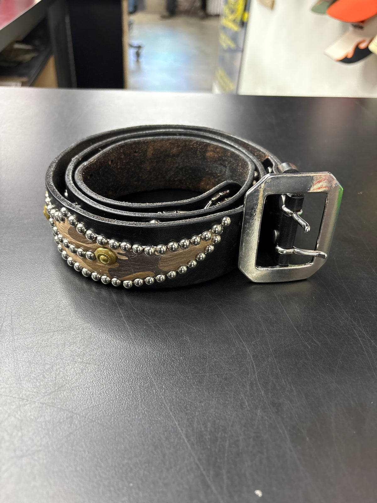 Mannahatta Camo Studded Belt - 36**