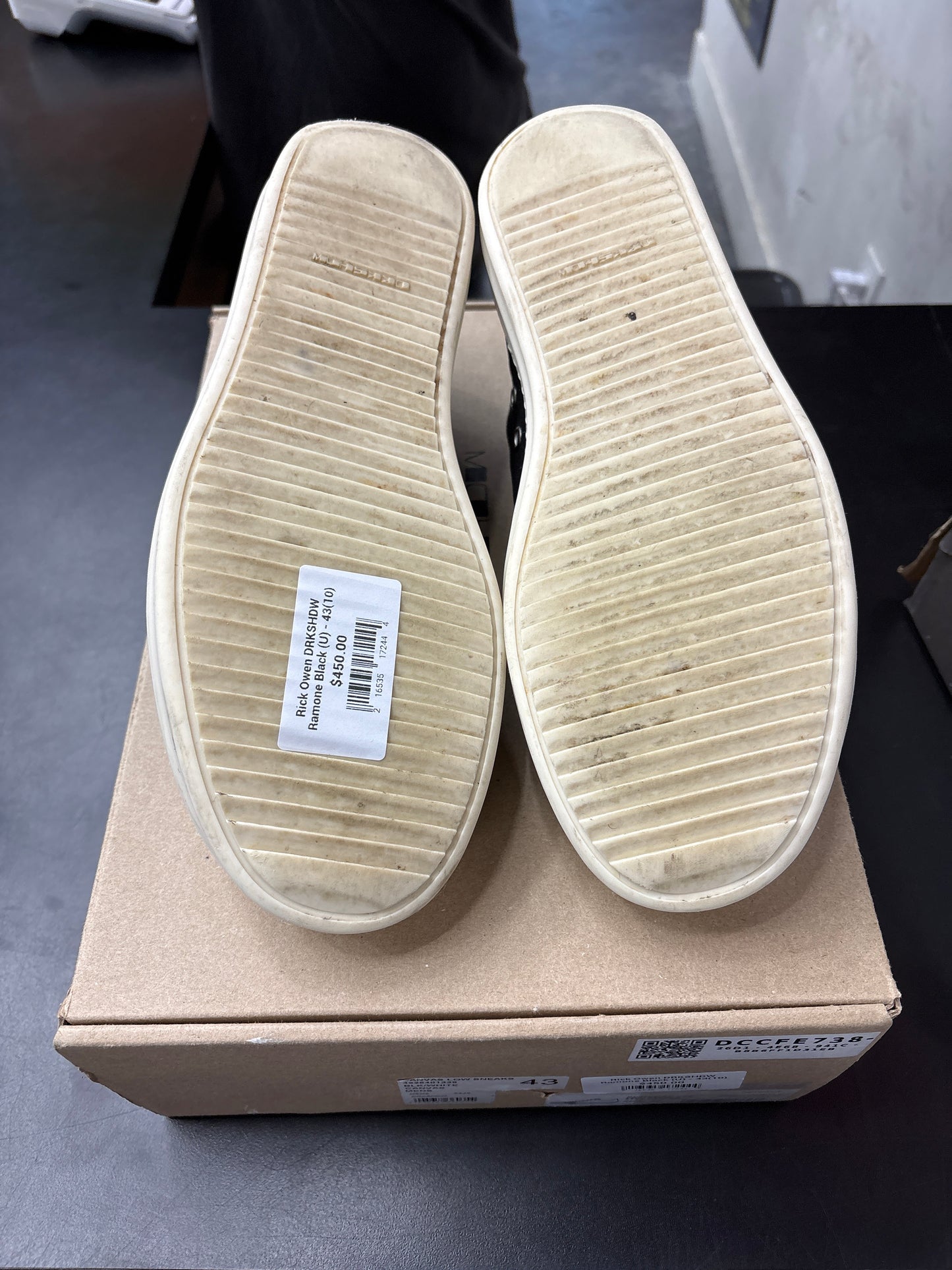 Rick Owen DRKSHDW Ramone Black (U) - 43(10)
