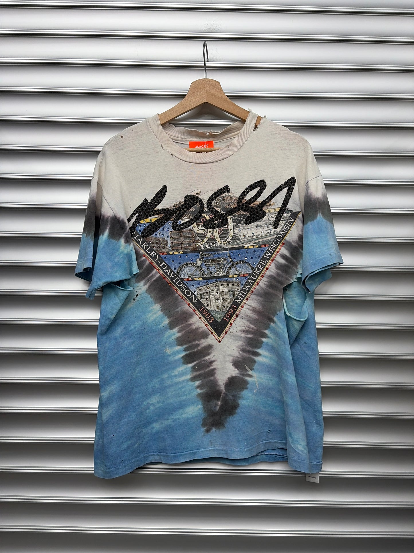 Bossi Tye Dye Rhinestone Tee - M