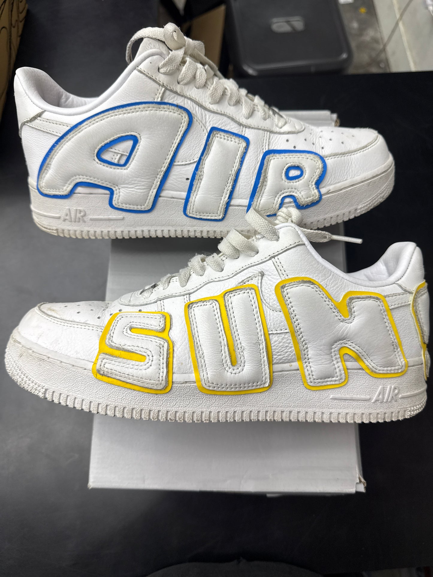 AF1 CPFM White/Blue/Yellow (U) - 9.5M**