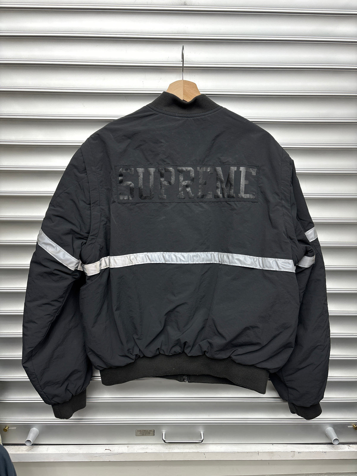 Supreme Fleece Lined Black Zip Up - S**