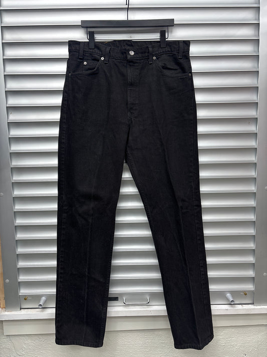 Vintage Levis 505 Black Denim - 38x34