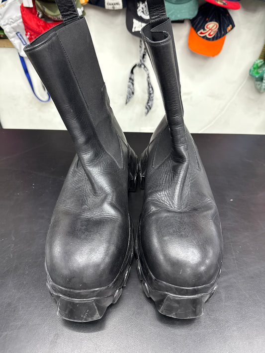 Rick Owen Bozo Tractor Boot Black (U) - 43(10) (NB)