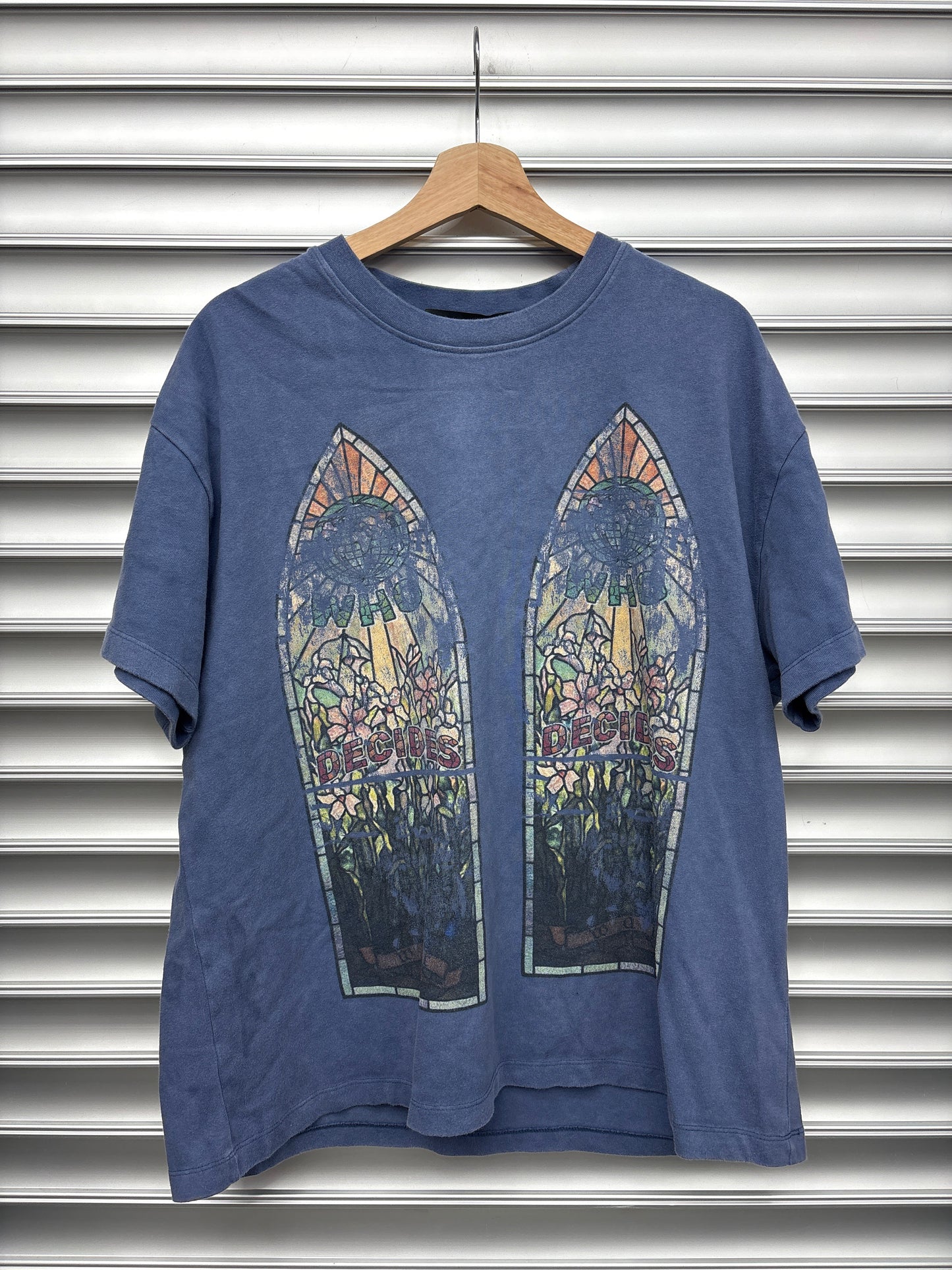 Who Decides War Cyan Tee - L**