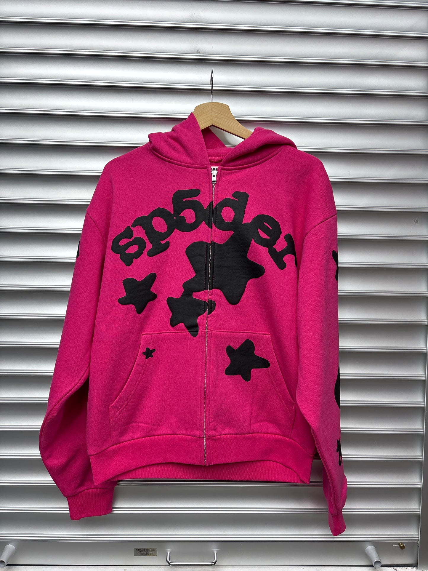Spider Pink Zip Up - M