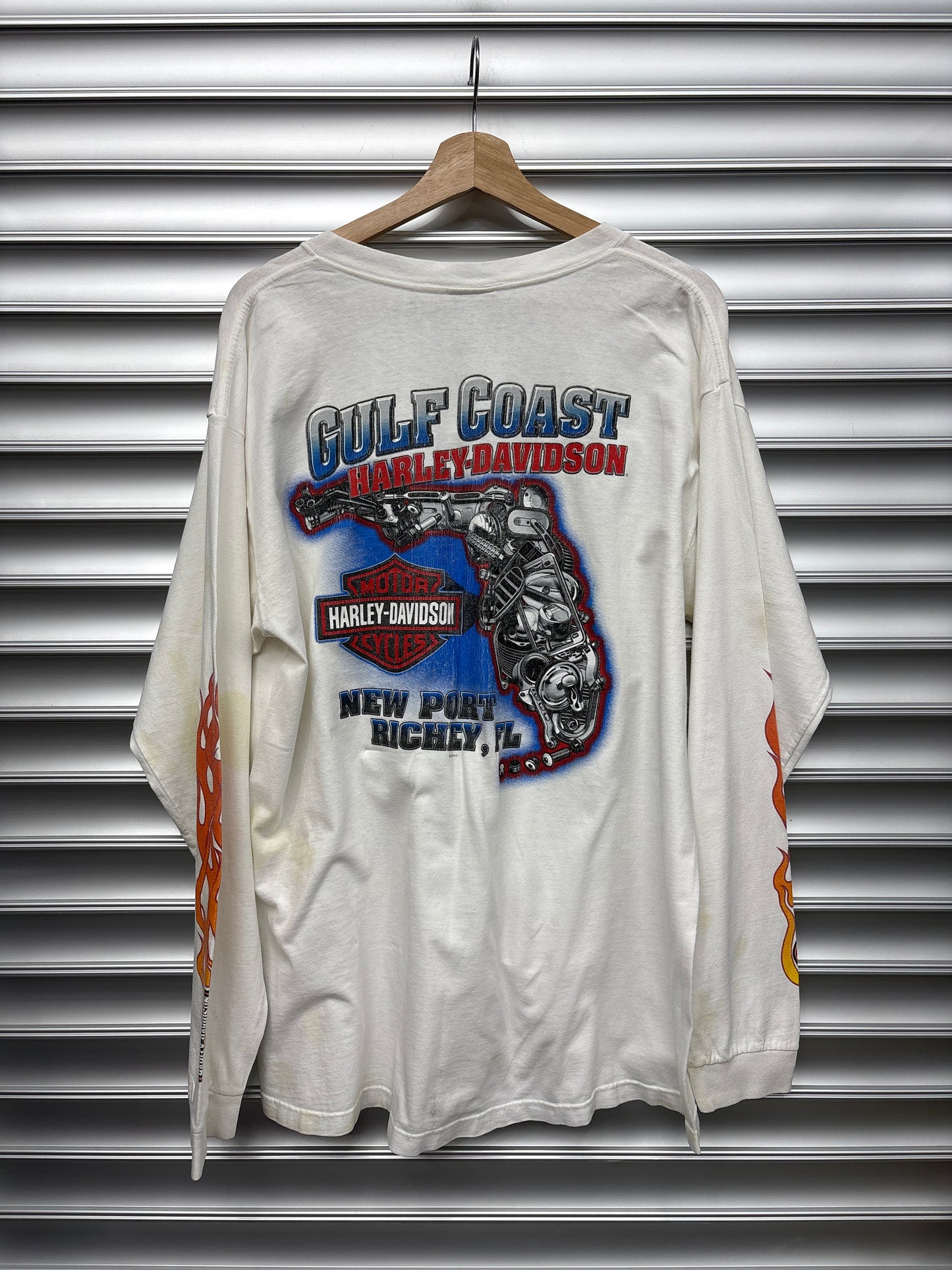 Vintage Harley Flame Longsleeve - XL