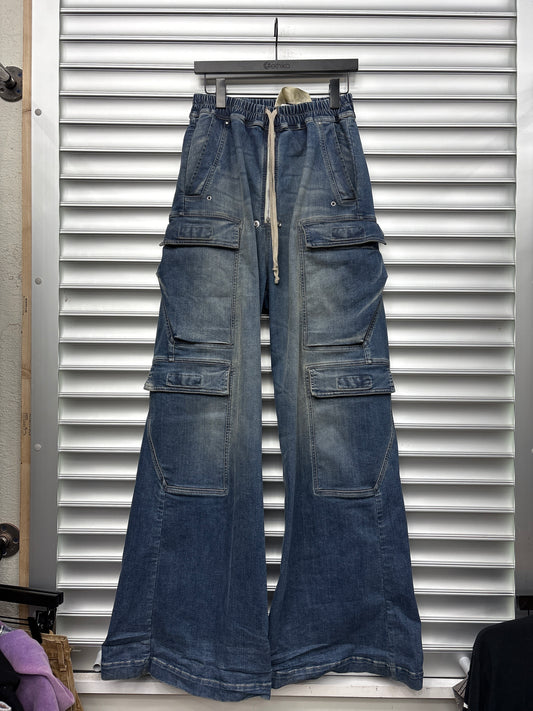 Rick Owens Denim Bela Cargos - S**