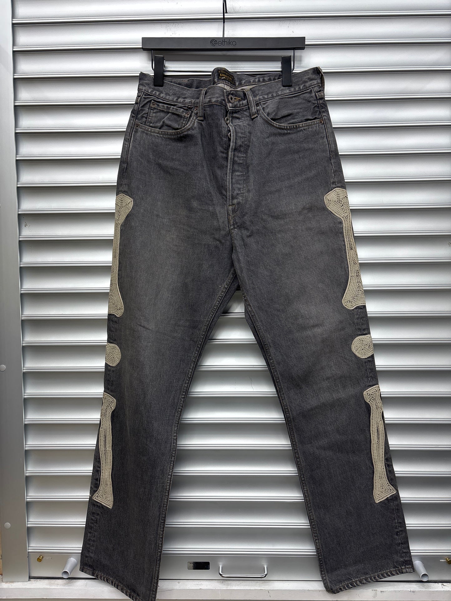 Kapital Dark Wash Bone Denim - 34