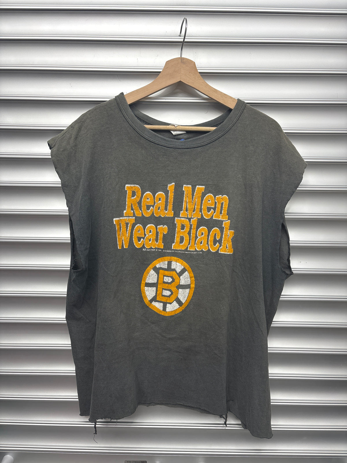Vintage Real Men Wear Black Tee - XL**