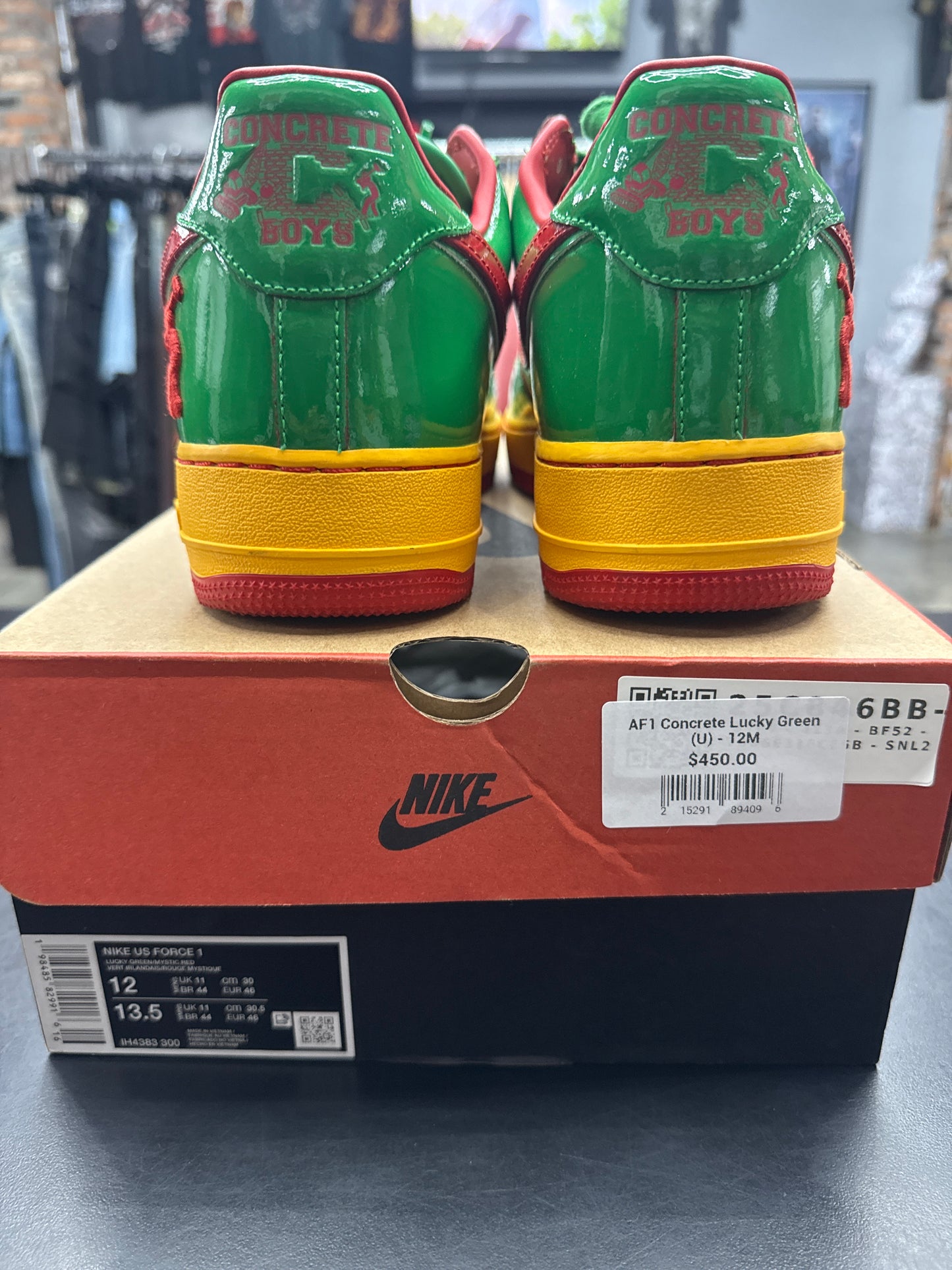 AF1 Concrete Lucky Green (U) - 12M