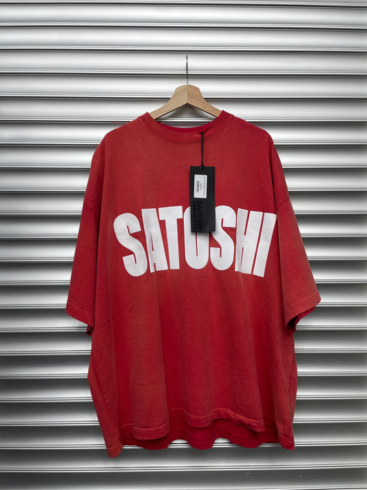 Red Satoshi Nakamoto Shirt - XL