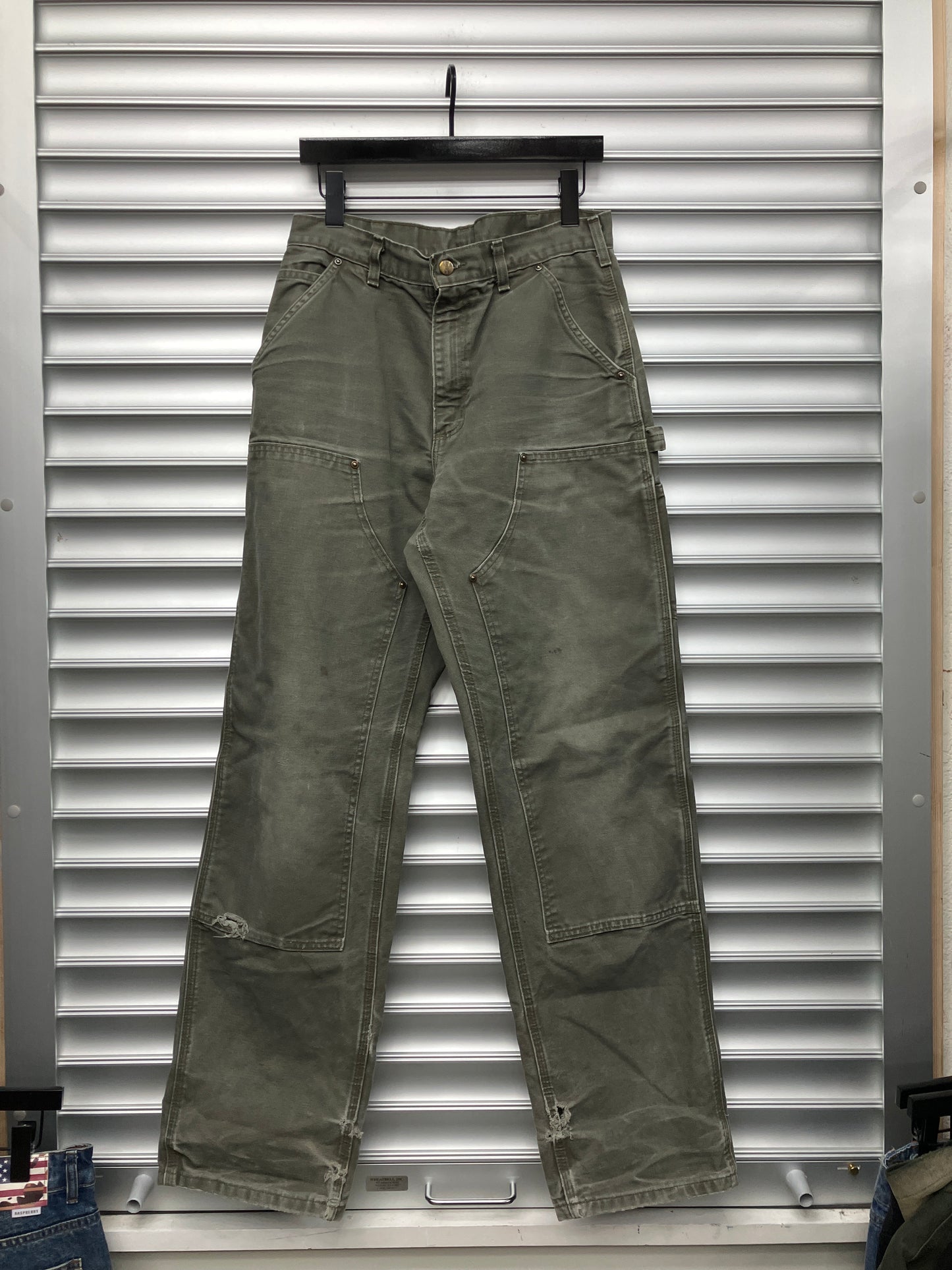 Vintage Carhartt Olive Double Knee - 32x34