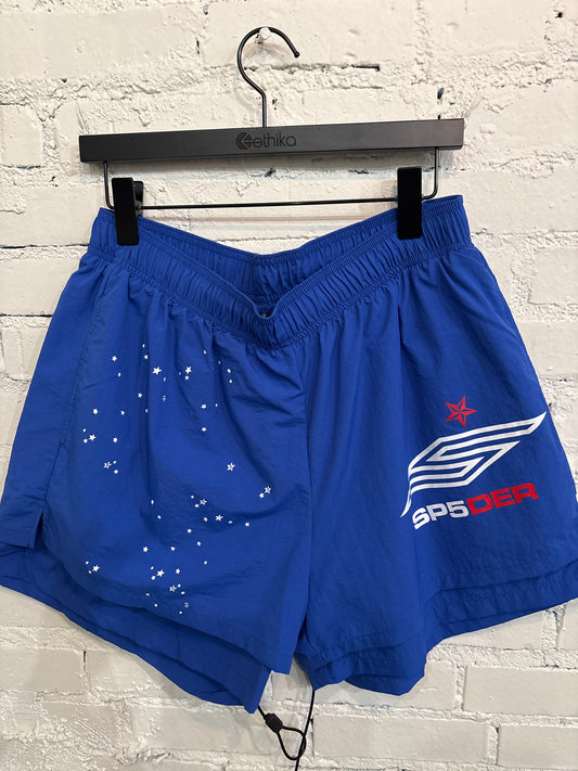 Blue Spider Shorts - XL**