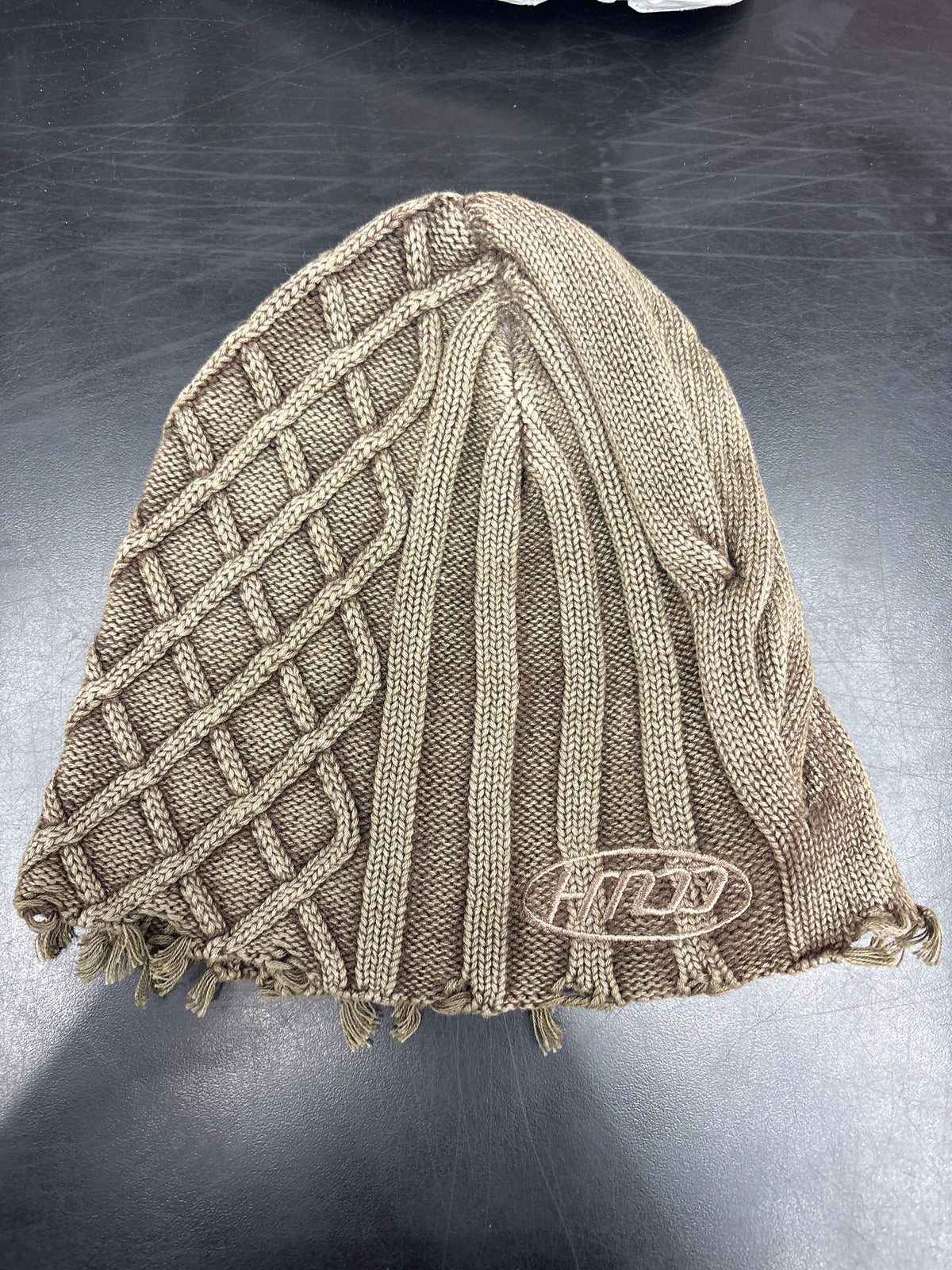 HMDD Brown Woven Beanie**