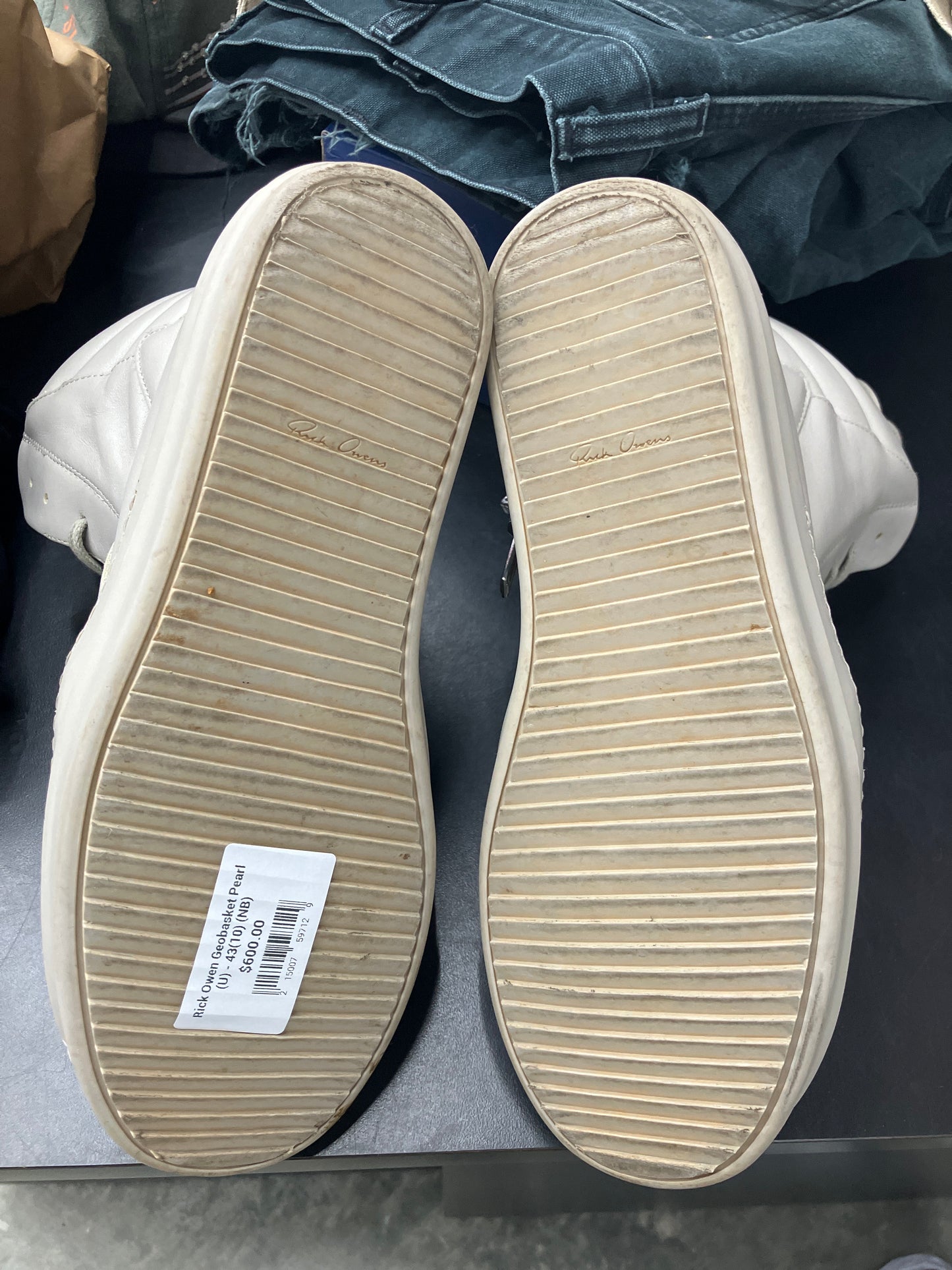 Rick Owen Geobasket Pearl (U) - 43(10) (NB)