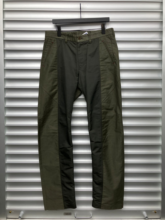 Issey Miyake Green 2 Tone Pants - 33