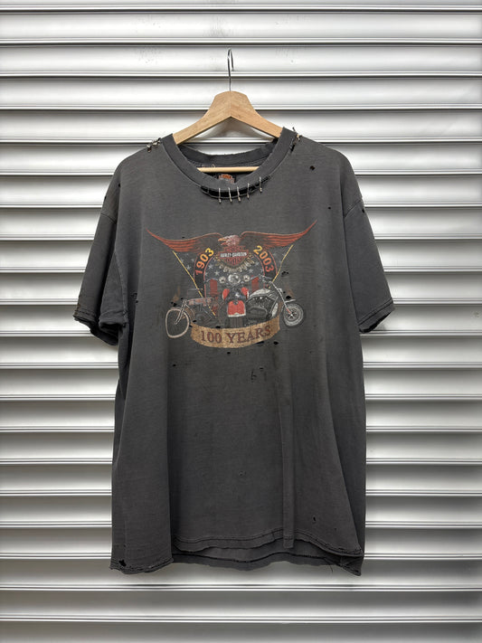 Vintage Harley Faded 100 Years Tee - XL