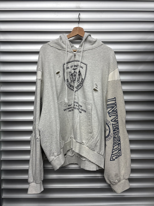 Protocol Index Reconstructed Grey Hoodie - 3**