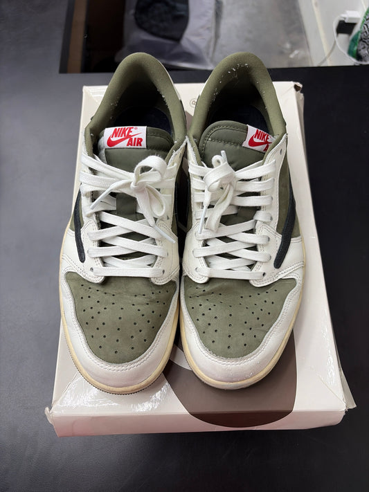 AJ1 Low Travis Scott Olive (U) - 9.5M