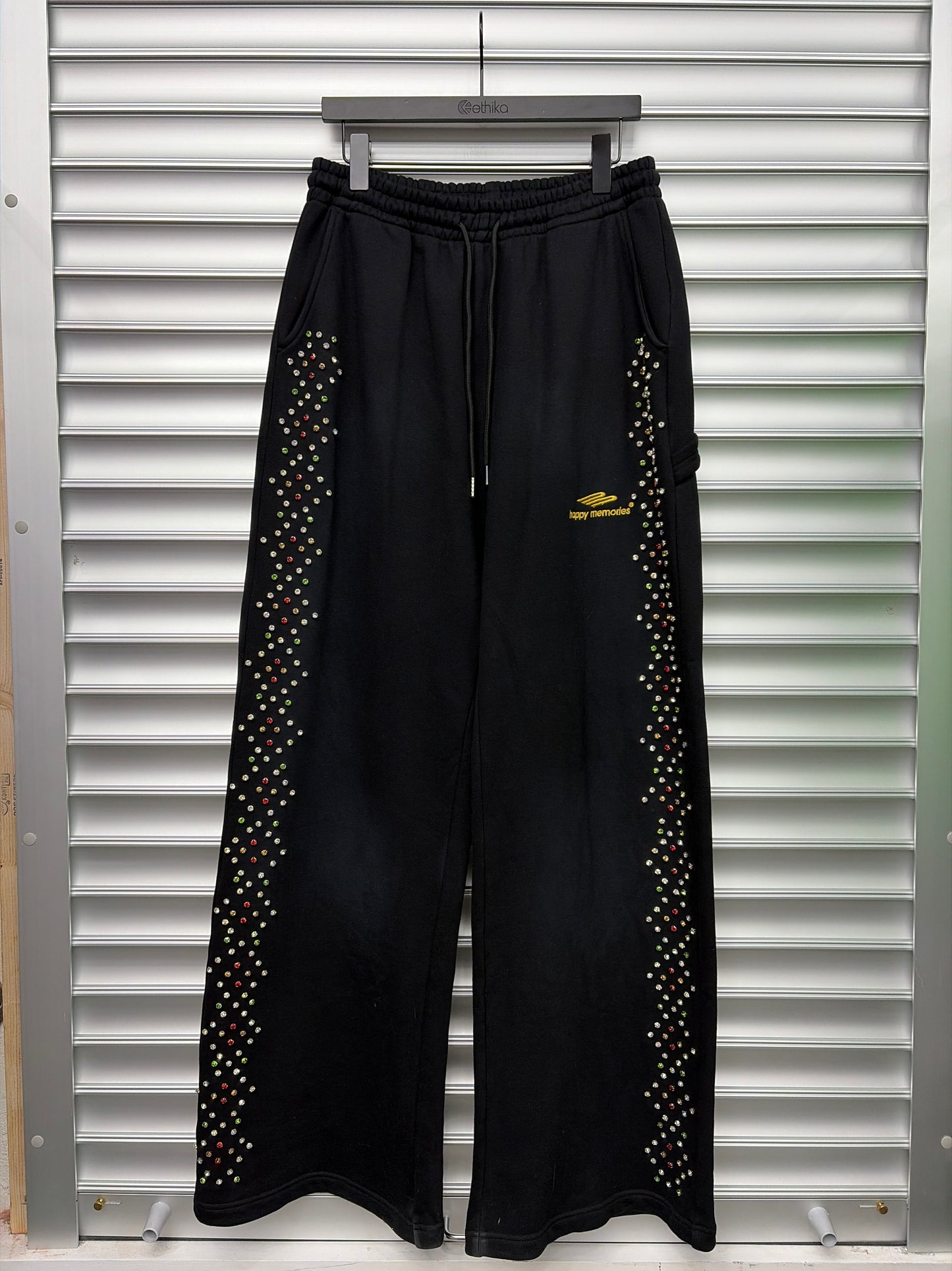 HMDD Rhinestone Sweatpants - L