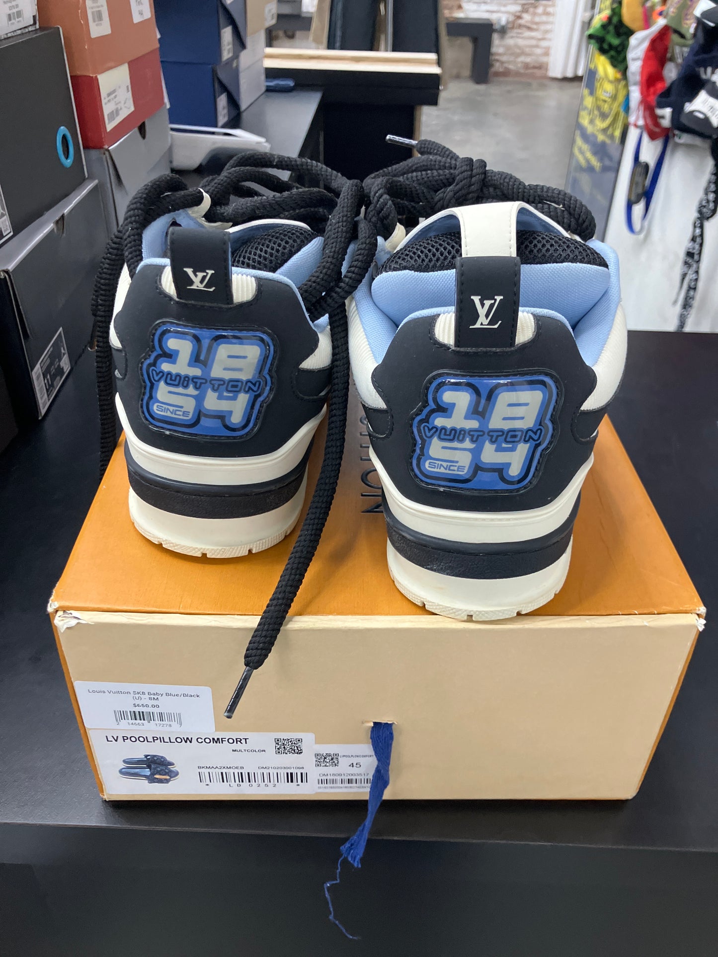 Louis Vuitton SK8 Baby Blue/Black (U) - 8M