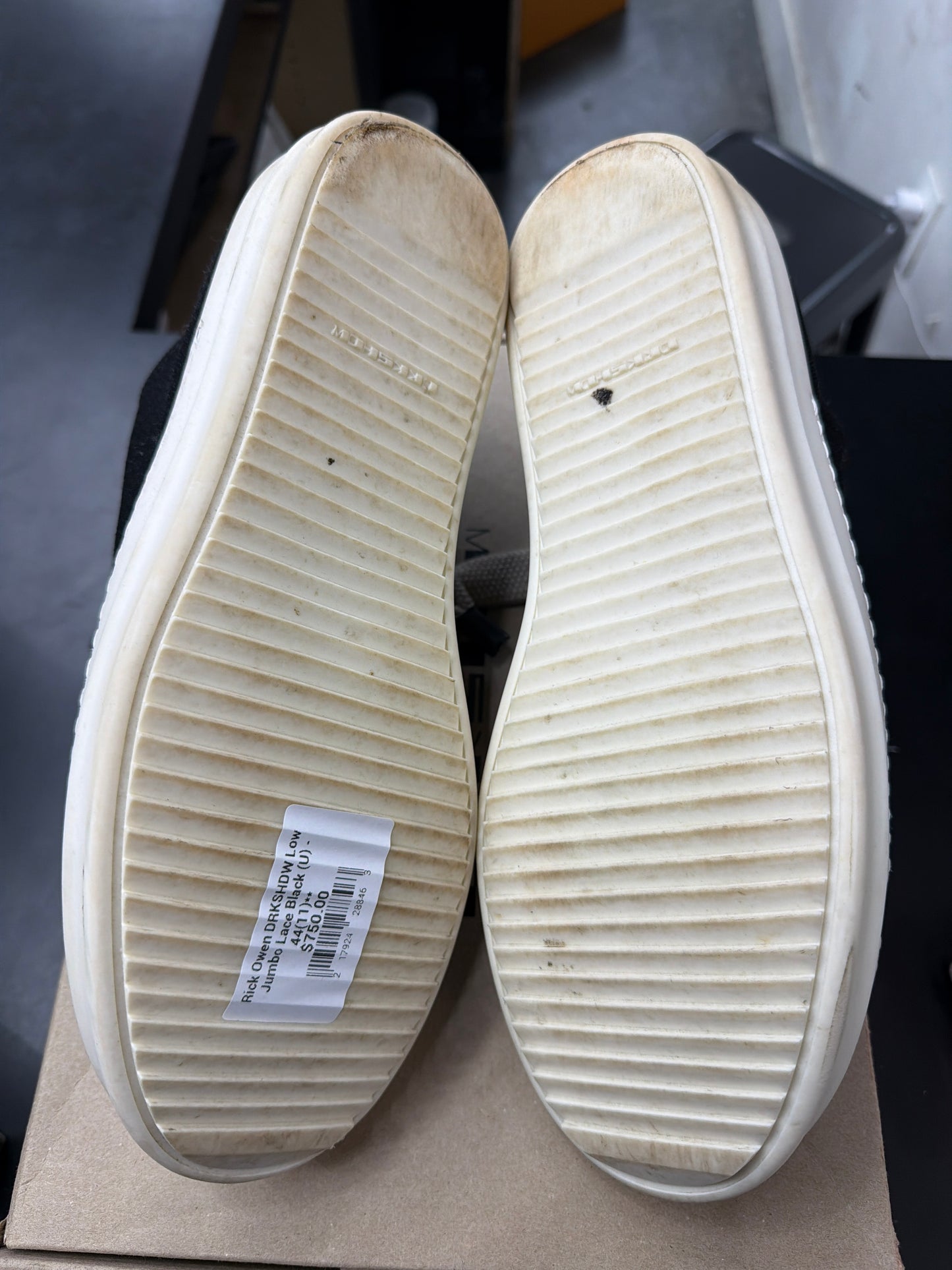 Rick Owen DRKSHDW Low Jumbo Lace Black (U) - 44(11)**