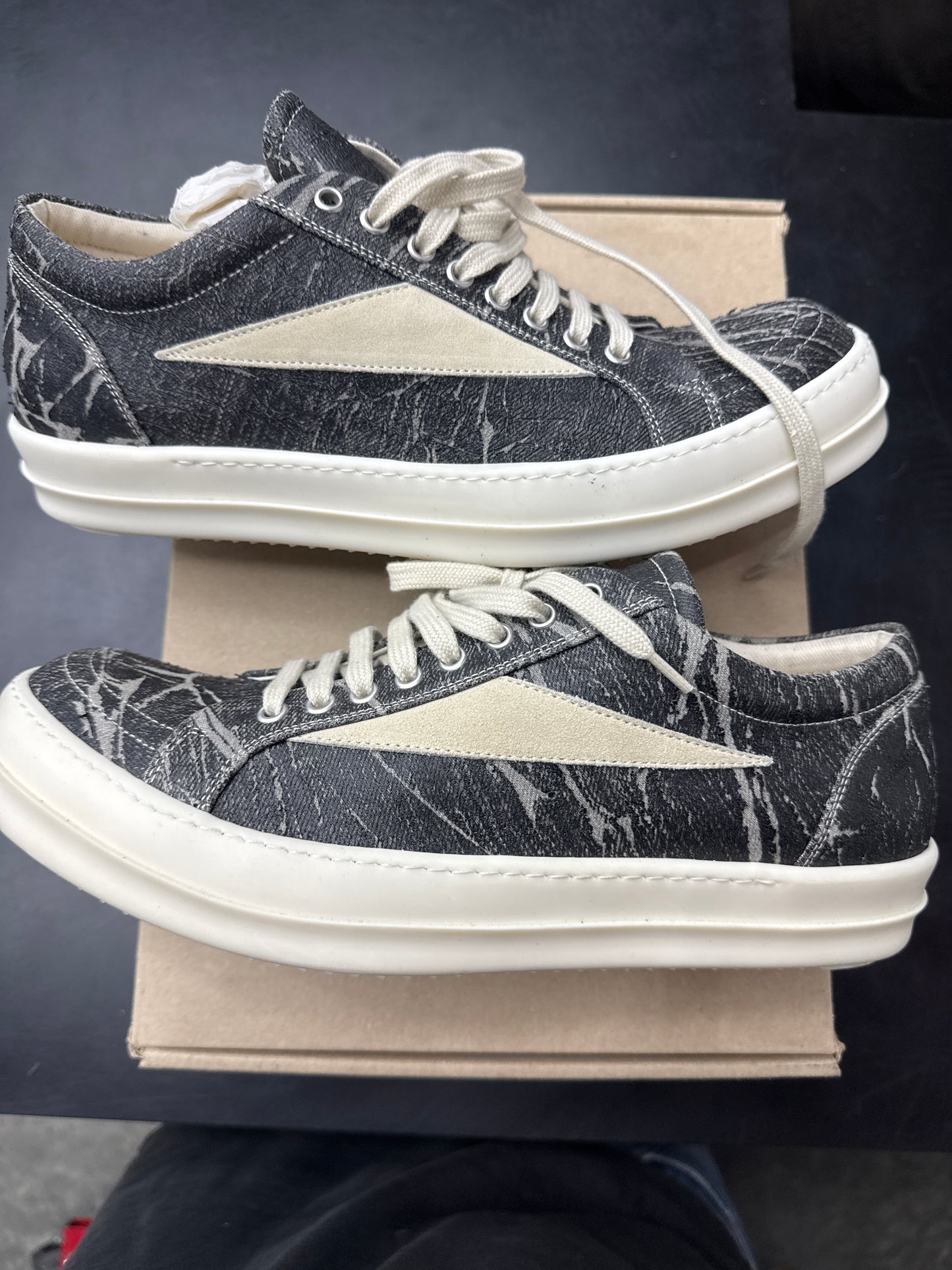 Rick Owen DRKSHDW Vintage Black Washed Foil (U) - 45(12)**