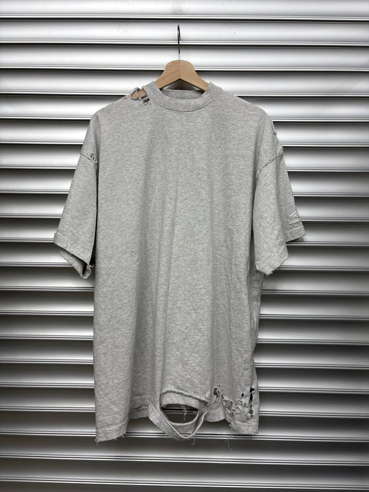 Balenciaga Double Layered Distressed Tee - 1**