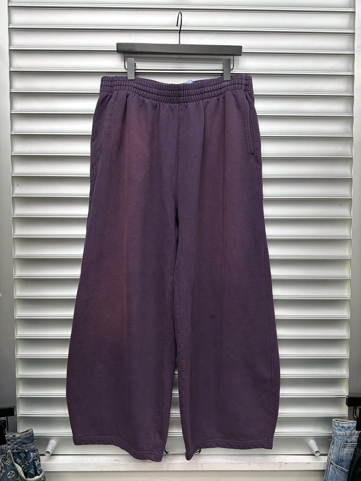 Raspberry Purple Wide Sweats - L**