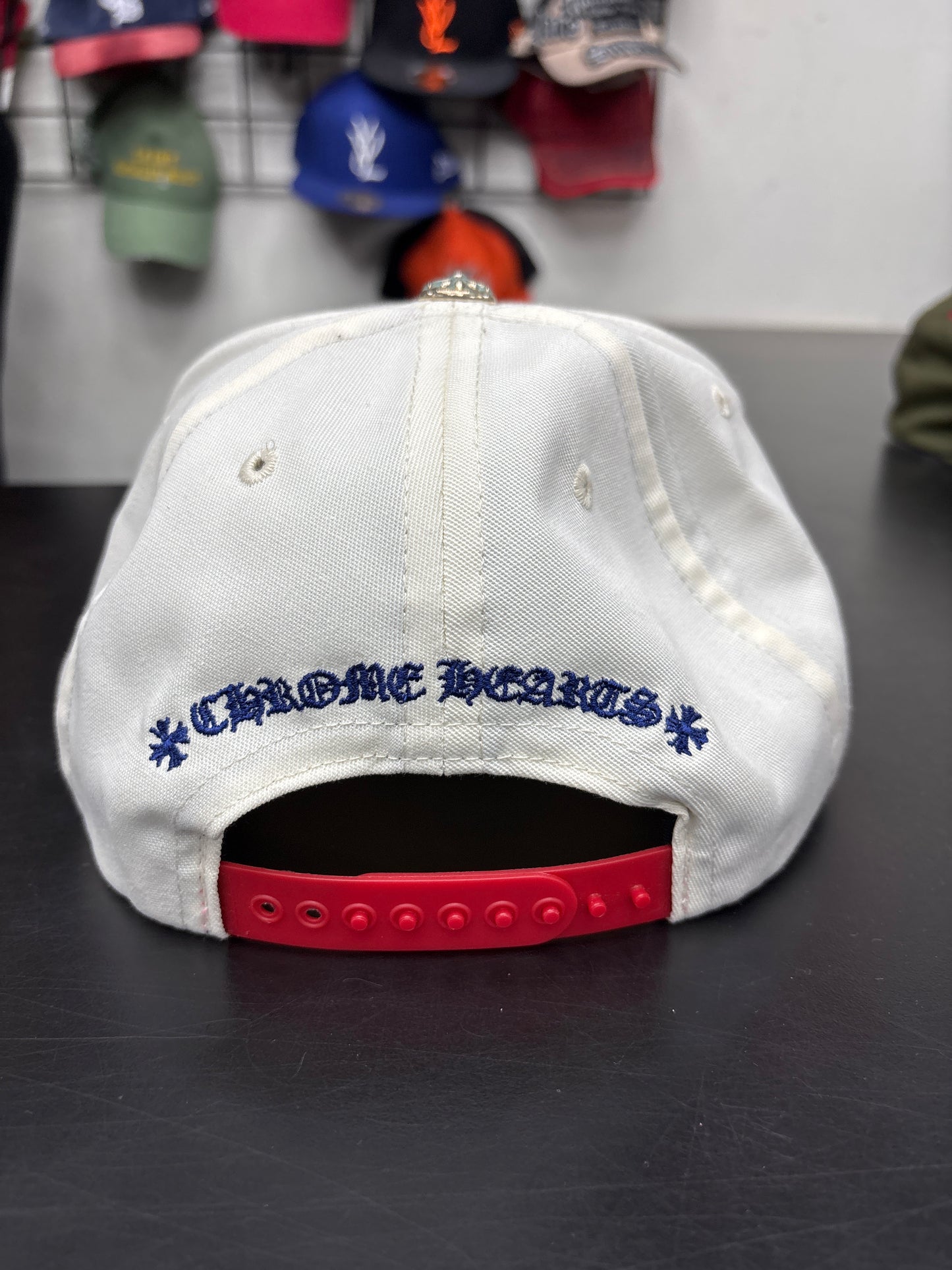 Chrome Heart White/Blue/Red CH Hat