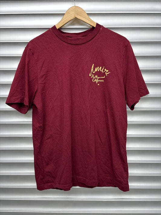Amiri Maroon Tee - M