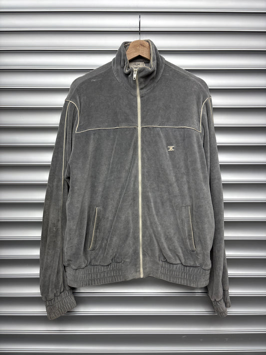 Grey Celine Velour Jacket - M